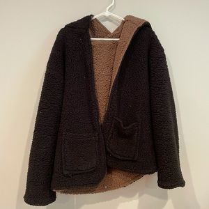 Reversible Hooded Teddy Coat